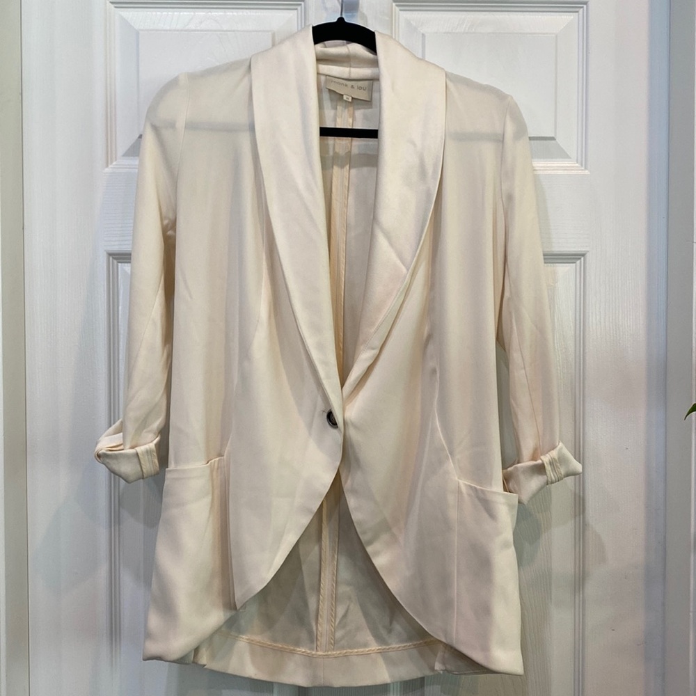 Monk and Lou Cream Blazer - XS